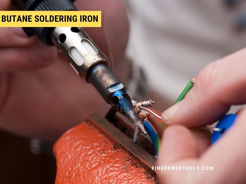 Butane Soldering Iron joining wires