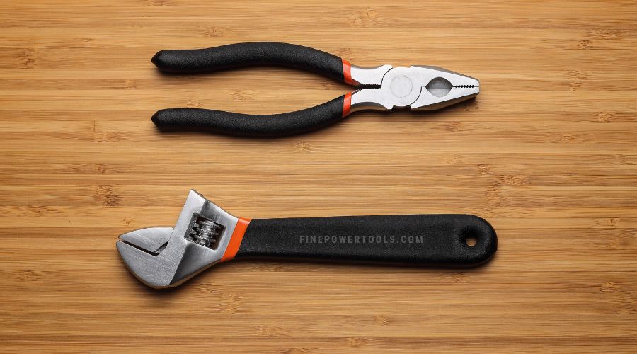 Pliers and Wrench side-by-side comparison
