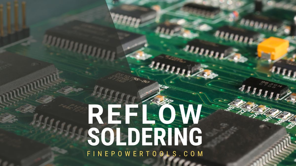 A PCB with SMD components done with reflow soldering 