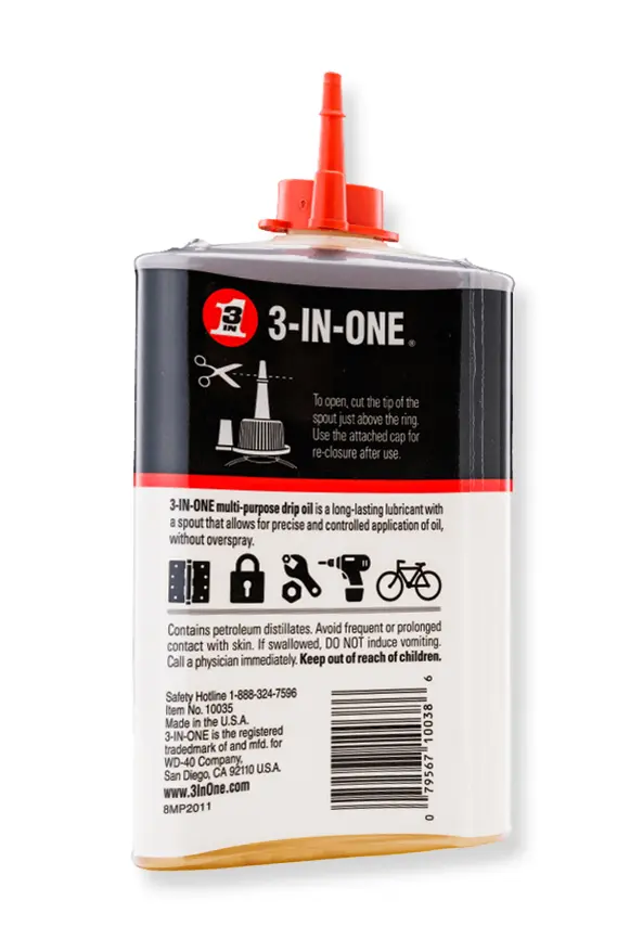 A bottle of 3-in-one oil