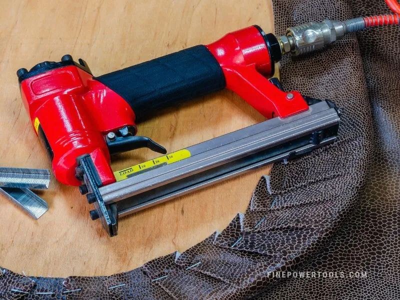 An Air Stapler used for upholstery