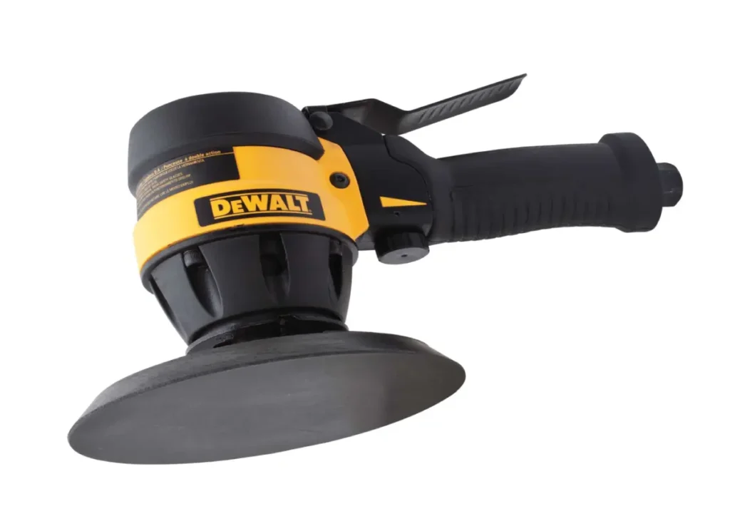 A DeWalt air sander
