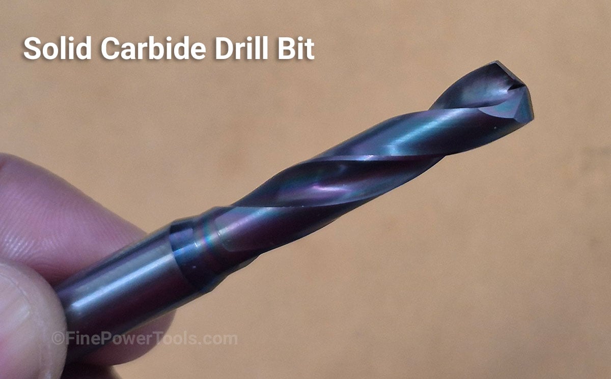 Solid Carbide Drill Bit Dan holding a Solid Tungsten Carbide Drill Bit