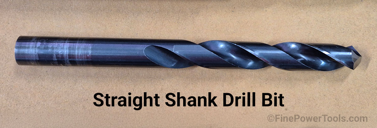 A straight Shank Drill Bit Close-up of a straight Shank Drill Bit
