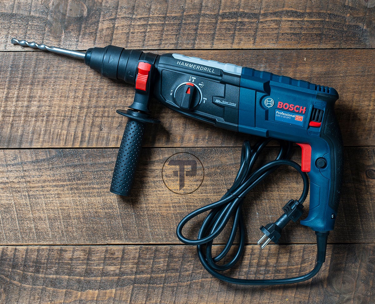Rotary hammer drill A Bosch Rotary hammer drill.